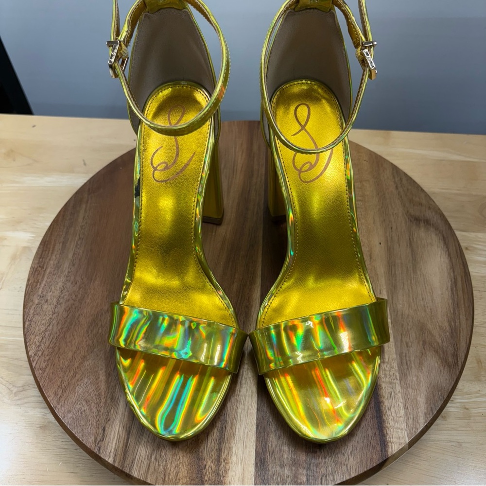 Sam Edelman Shimmering Gold Heels - Picture 7 of 8